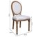 Chaise En Bois Tapissée Blanche 48x46x48/96h