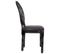 Chaise En Bois Tapissée Noire 48x46x48/96h