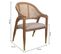 Chaise En Bois Tapissée Couleur Crème 59x55x44/88h