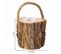 Panier En Bois Marron D13x13h