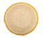 Tapis Rond En Jute Beige D120x1h