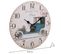 Horloge Murale En Bois Blanc D34x2h