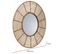 Miroir Rond En Rotin Marron 61x61x03h