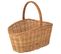 Panier Ovale En Osier Marron 32x21x16-30h