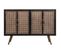 Buffet En Métal Marron 110x39x75h