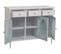 Buffet En Métal Blanc 100x40x80h