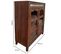 Vitrine En Bois Et Verre Marron 100x42x140h