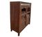 Vitrine En Bois Et Verre Marron 100x42x140h