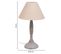 Lampe De Table En Métal Gris 20x20x34h