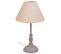 Lampe De Table En Métal Gris 20x20x34h