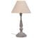 Lampe De Table En Métal Gris 20x20x34h