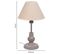 Lampe De Table En Métal Gris 20x20x34h