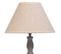 Lampe De Table En Métal Gris 20x20x34h