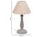 Lampe De Table En Métal Gris 20x20x34h