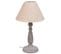 Lampe De Table En Métal Gris 20x20x34h