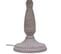 Lampe De Table En Métal Gris 20x20x34h