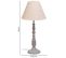 Lampe De Table En Métal Gris 23x23x49h