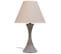 Lampe De Table En Métal Gris 23x23x38h