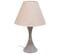 Lampe De Table En Métal Gris 23x23x38h