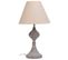 Lampe De Table En Métal Gris 23x23x41h