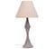 Lampe De Table En Métal Gris 23x23x46h