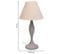 Lampe De Table En Métal Gris 23x23x46h