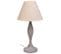 Lampe De Table En Métal Gris 23x23x46h