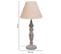 Lampe De Table En Métal Gris 23x23x49h