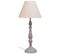 Lampe De Table En Métal Gris 23x23x51h