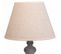 Lampe De Table En Métal Gris 25x25x50h