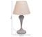 Lampe De Table En Métal Gris 25x25x46h