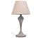 Lampe De Table En Métal Gris 25x25x46h