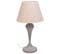 Lampe De Table En Métal Gris 25x25x46h