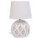 Lampe De Table En Métal Blanc 14x14x21h