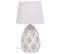 Lampe De Table En Métal Blanc 18x18x31h