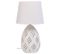 Lampe De Table En Métal Blanc 18x18x31h