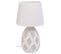 Lampe De Table En Métal Blanc 18x18x31h