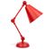 Lampe De Bureau En Métal Rouge 24x15x45h