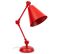 Lampe De Bureau En Métal Rouge 24x15x45h