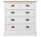 Commode En Bois Avec 5 Tiroirs Blanc 80x40x80.5h