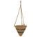 Paniers Suspendus En Fibre Naturelle Marron D26x25h-d22x18h