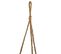 Paniers Suspendus En Fibre Naturelle Marron D26x25h-d22x18h