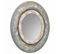 Miroir Rond En Bois Avec Relief Bleu D90x2h