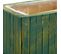 Panier Rectangulaire En Bois Vert 35.5x14.5x11h