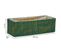 Panier Rectangulaire En Bois Vert 35.5x14.5x11h