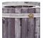 Panier Rond En Bois Gris 40x40x12h