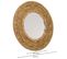 Miroir Rond En Fibre Naturelle Marron D25/13.5x02h