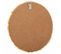 Miroir Rond En Fibre Naturelle Marron D25/11x02h