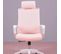 Chaise De Bureau  En Mesh Respirante Et Appui-tête Réglable - Mesh, Rose, H.114cm, L.60cm, P.58cm