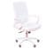 Chaise De Bureau  Avec Roulettes Et Accoudoirs - Mesh, Blanc, H.100cm, L.60cm, P.58cm